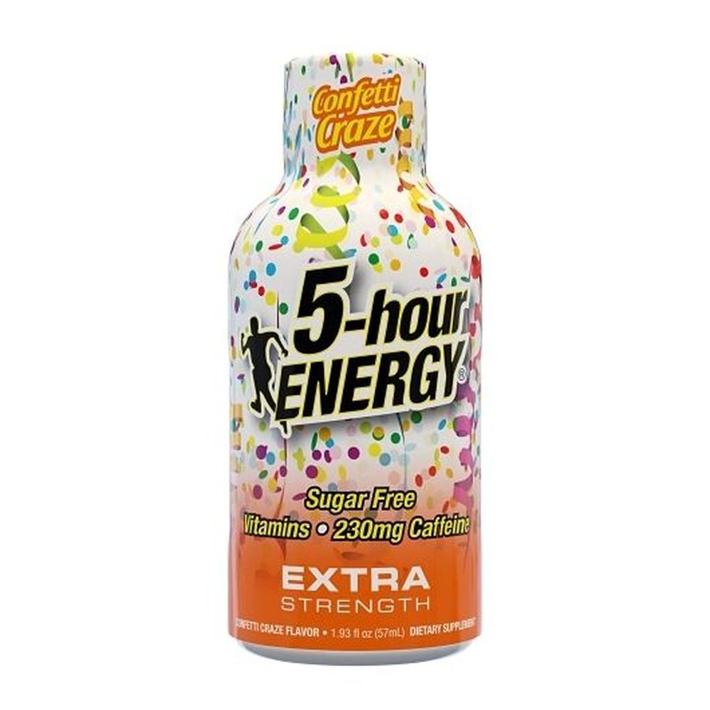 5-hour Energy Extra Strength Confetti Craze Shot, 1.93 Fluid Ounce -- 216 Per Case