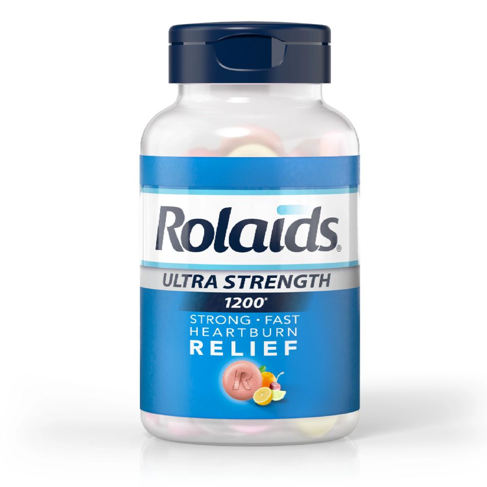 Rolaids Ultra Strength Assorted Fruit Chewable Tablet, 72 Count -- 24 Per Case