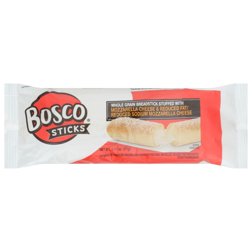 Bosco Individually Wrapped 6 Inch Whole Grain Cheese Stuffed Breadsticks, 72 Count