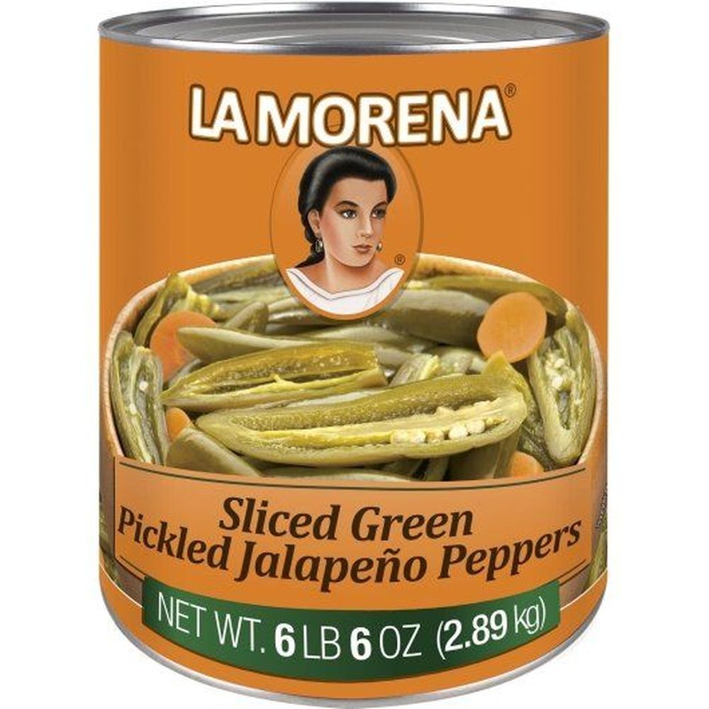 Sliced Green Pickled Jalapeno Peppers