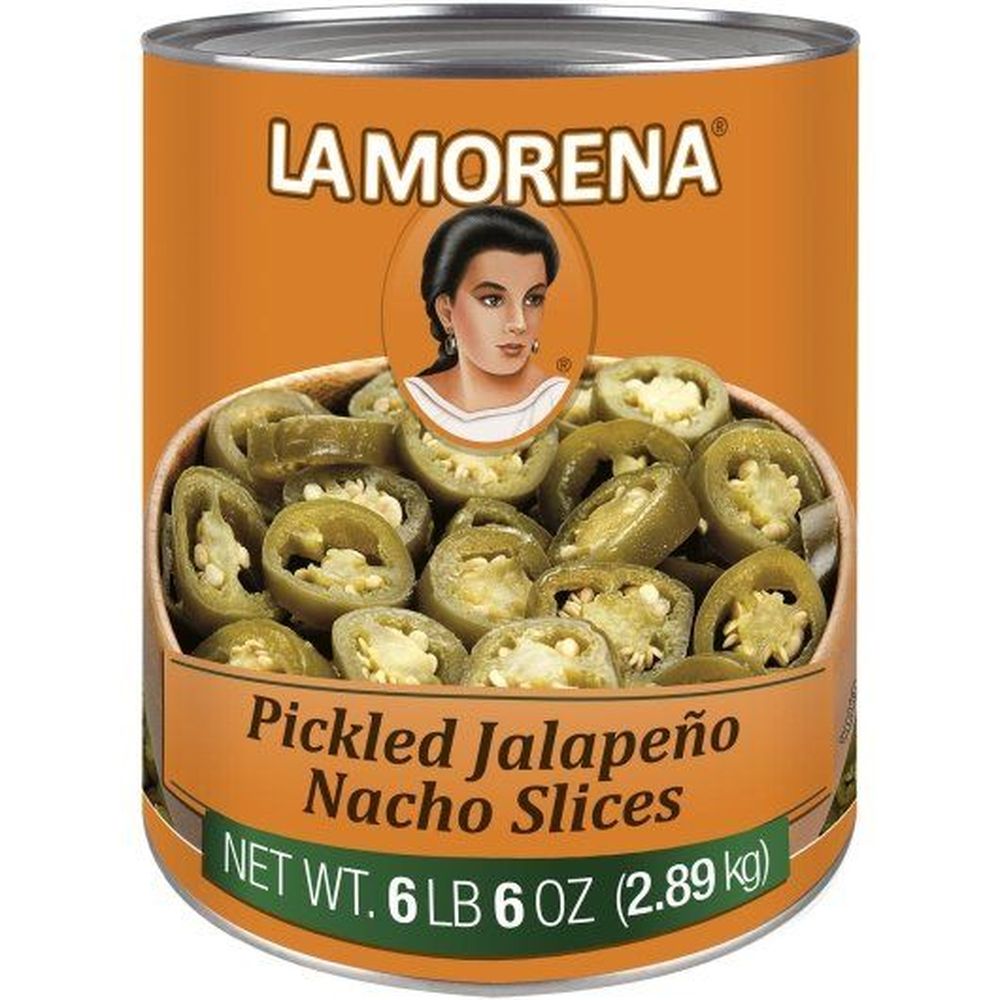 La Morena Nacho Sliced Pickled Jalapenos, 108 Fluid Ounce -- 6 Per Case