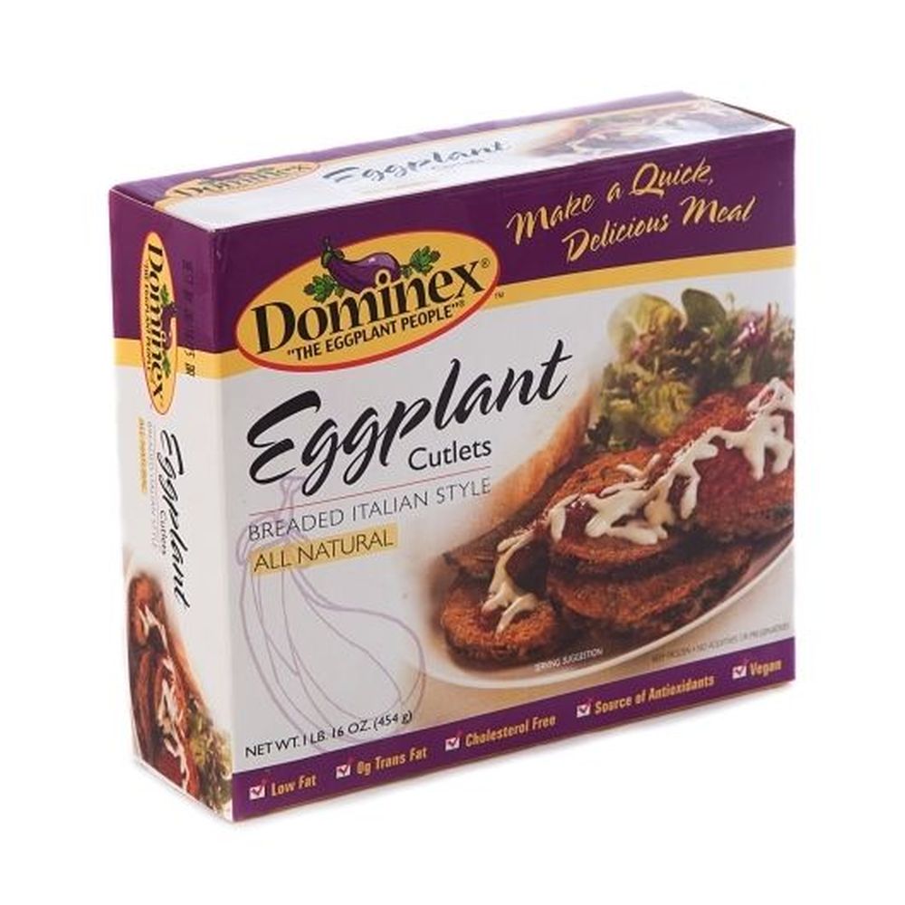 Dominex Round Breaded Eggplant Cutlets, 1 Pound -- 6 Per Case