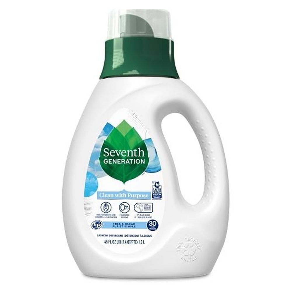 Seventh Generation Free And Clear Liquid Laundry Detergent, 45 Fluid Ounce -- 6 Per Case