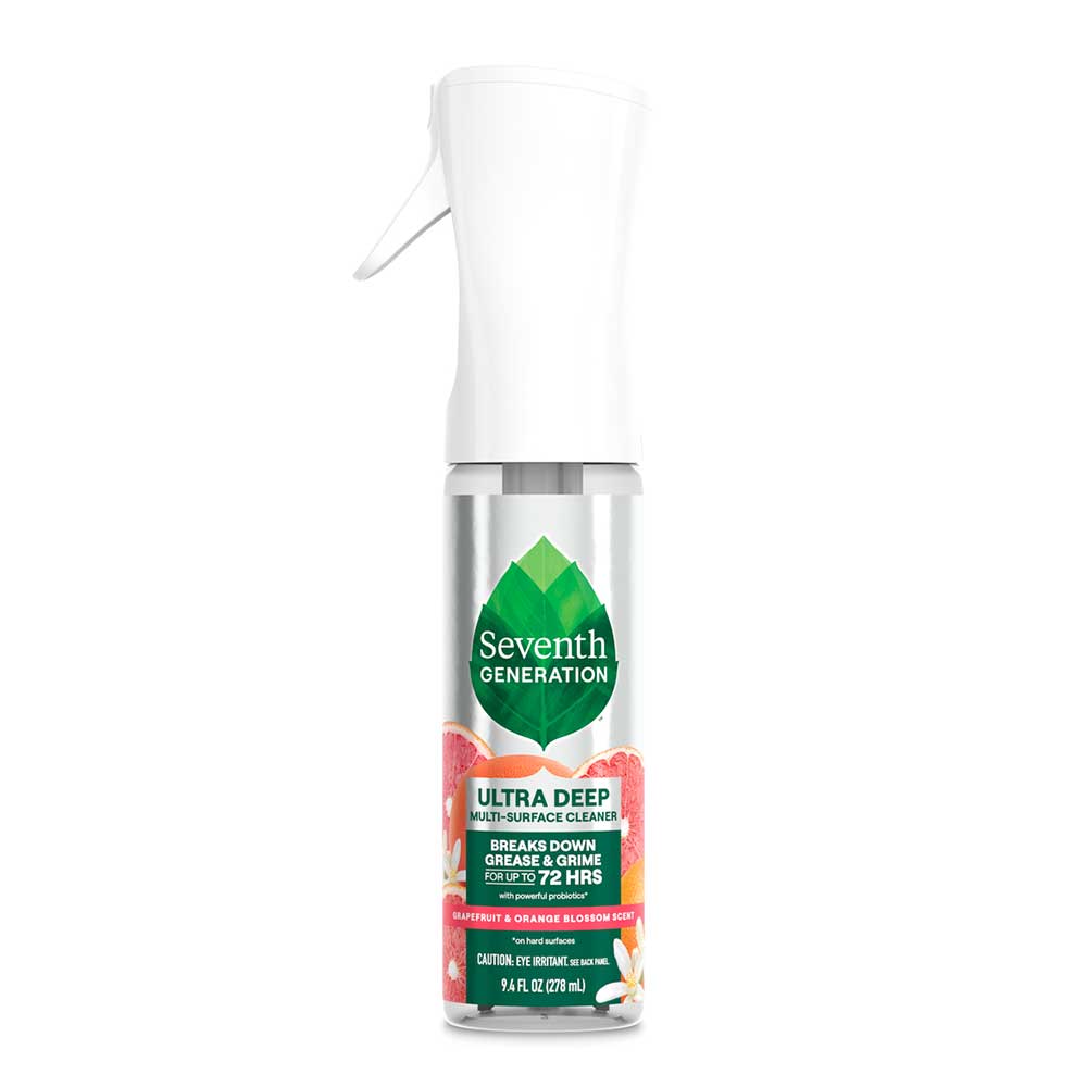 Seventh Generation Grapefruit And Orange Blossom Ultra Deep Multi-surface Cleaner, 9.4 Fluid Ounce -- 4 Per Case