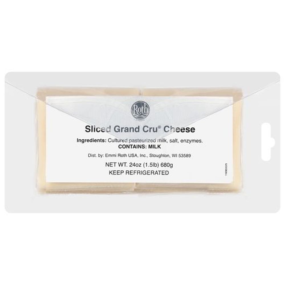 Roth Sliced Grand Cru Cheese, 1.5 Pound -- 8 Per Case