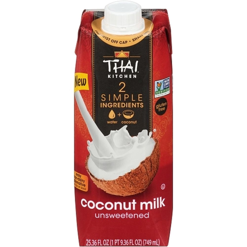 Thai Kitchen Unsweetened Coconut Milk - Aseptic Pack, 25.36 Fluid Ounce -- 6 Per Case