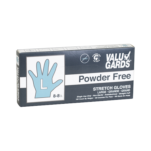 Valugards Stretch Poly Clear Disposable Large Glove -- 1000 Per Case