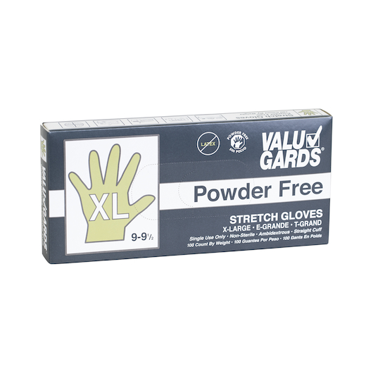 Valugards Stretch Poly Clear Disposable Extra Large Glove -- 1000 Per Case