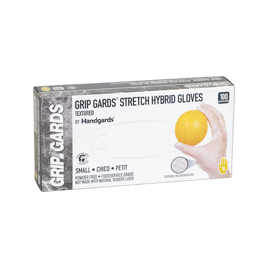 Grip Gards Small Clear Stretch Hybrid Gloves -- 1000 Per Case