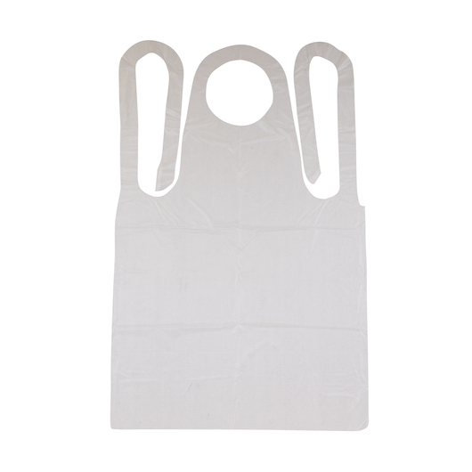 Neatgards Medium Duty Embossed Clear Poly Apron, 100 Count