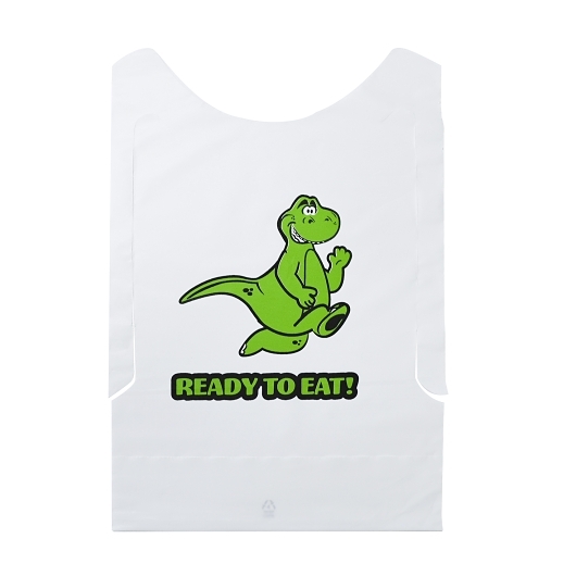 Neatgards Neat Gards Embossed Poly Child Dino Pals Print Bib, 500 Count -- 500 Per Case