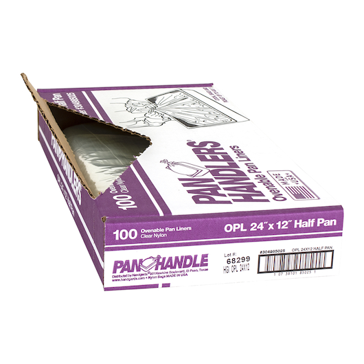 Panhandlers Half Size 400 Degree Ovenable Pan Liner, 24 X 12 Inch -- 100 Per Case