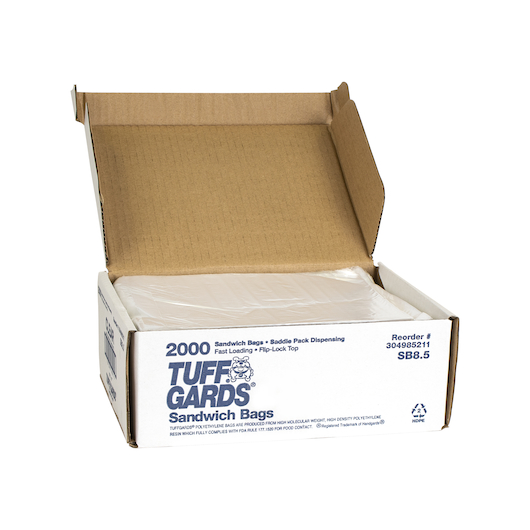 Tuffgards Sandwich Bag, 6.5 X 7 Inch, 200 Count -- 100 Per Case