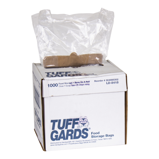 Tuffgards 8 X 4 X 18 Inch Food Storage/freezer Bags, 1000 Count