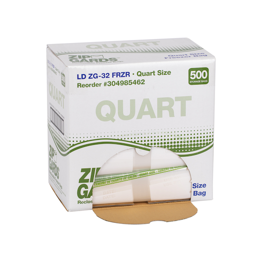 Zipgards Clear Disposable Reclosable Freezer Zipper Bag, 7 X 8 Inch -- 500 Per Case