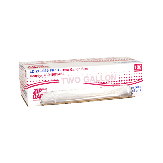 Zipgards Clear Disposable Reclosable Freezer Zipper Bag, 13 X 15.5 Inch -- 100 Per Case