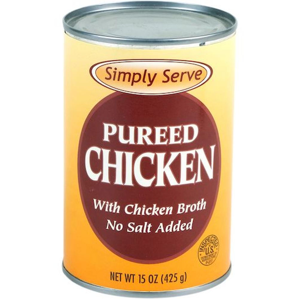 Simply Serve Pureed Chicken, 15 Ounce -- 12 Per Case