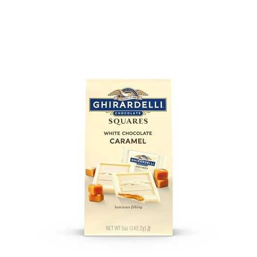 Cuadritos De Chocolate Blanco Con Caramelo Ghirardelli, 5 Onzas -- 6 Por Caja