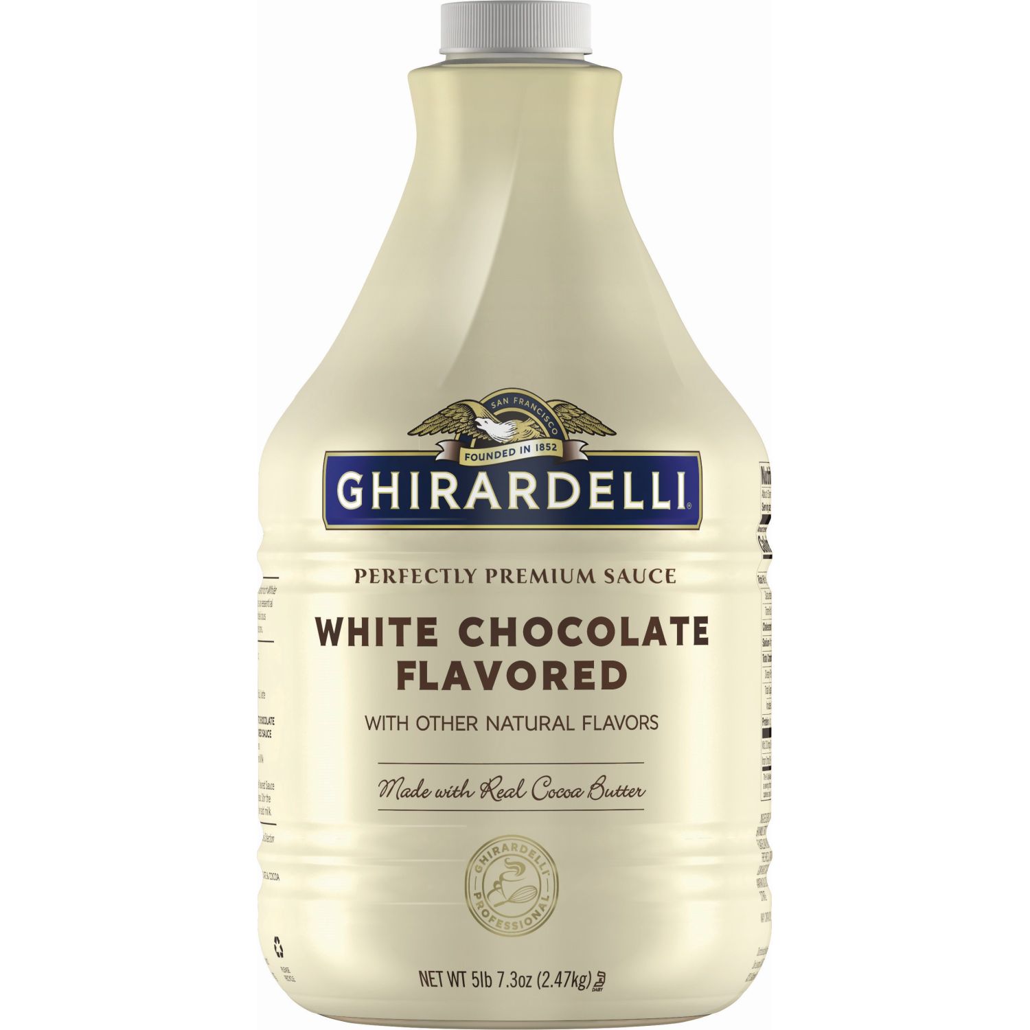 Ghirardelli White Chocolate Sauce, 87.3 Ounce Pump Bottle -- 6 Per Case