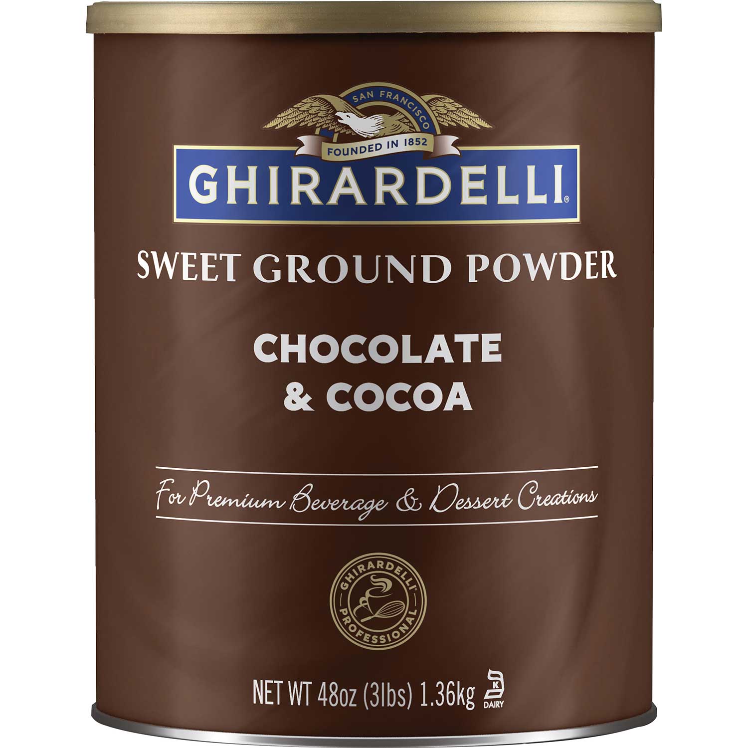 Ghirardelli Sweet Ground Chocolate And Cocoa Powder, 3 Pound -- 6 Per Case