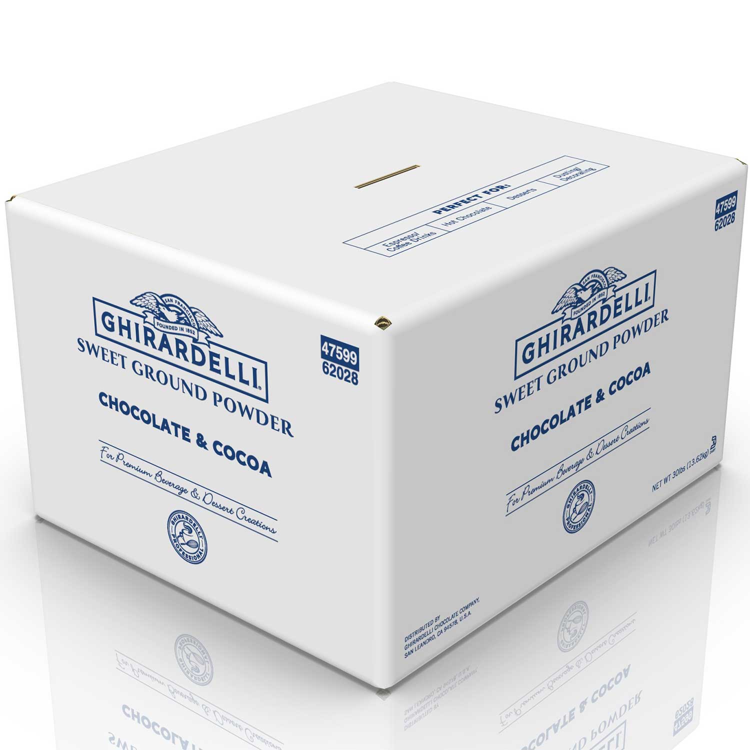 Ghirardelli Sweet Ground Chocolate And Cocoa Powder, 30 Pound