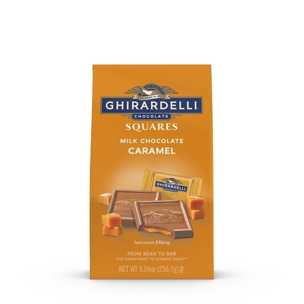 Milk Chocolate Squares with Caramel Filling