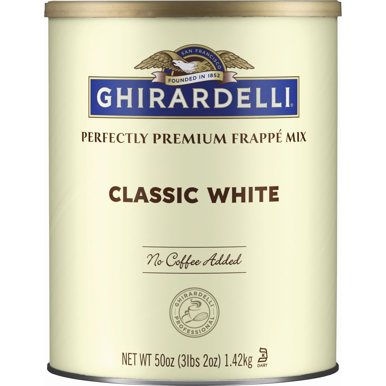 Ghirardelli Frappé Classico Blanco Clásico, 3.12 Libras -- 6 Por Caja