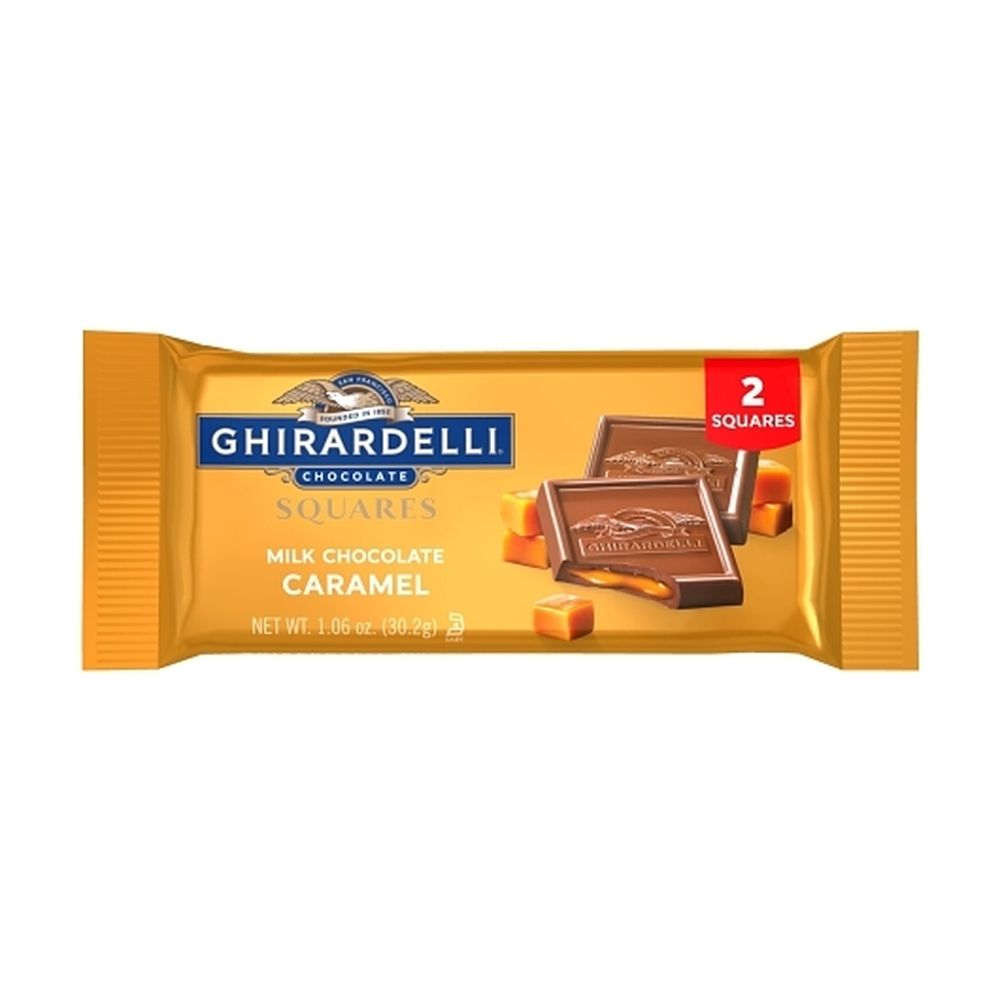 Barra De Chocolate Con Leche Y Caramelo Ghirardelli Impulse - A Granel, 0.07 Libra -- 210 Por Caja