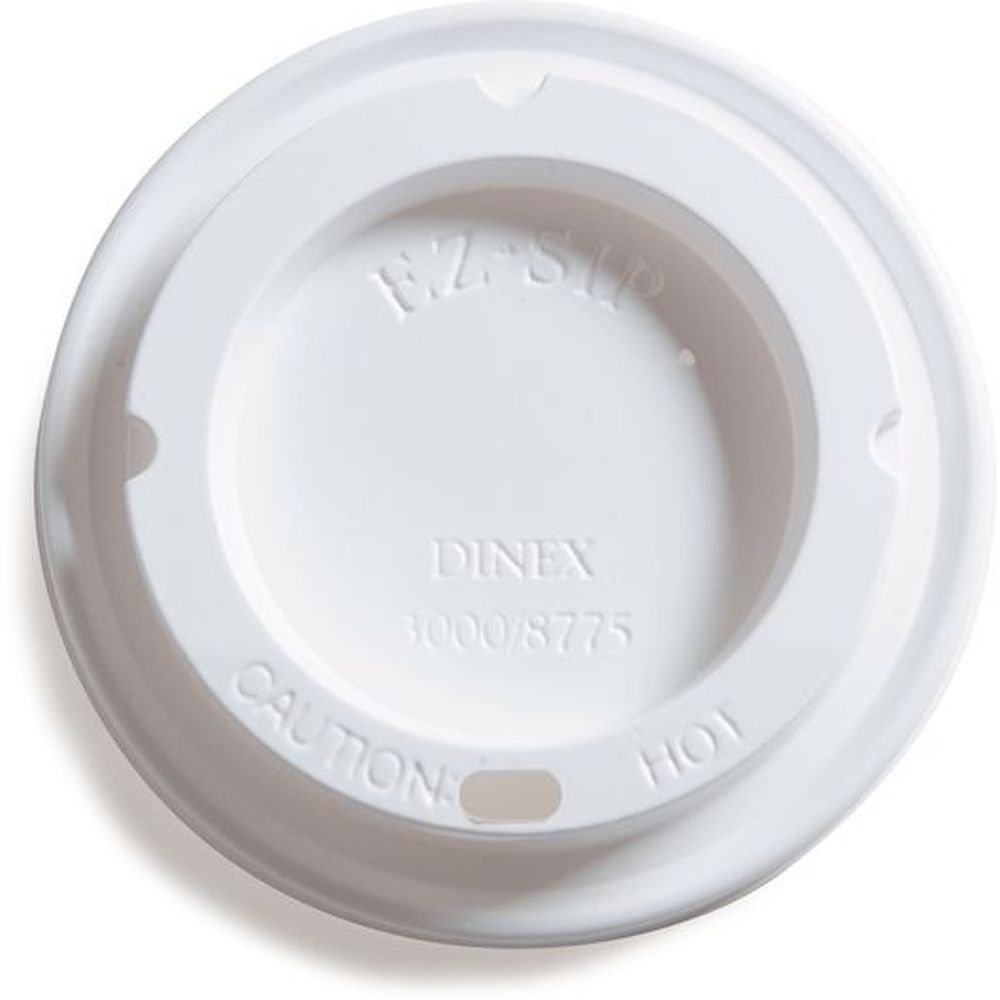 Dinex Turnbury White Ez-sip Mug Lid, 3.5 Inch -- 1000 Per Case