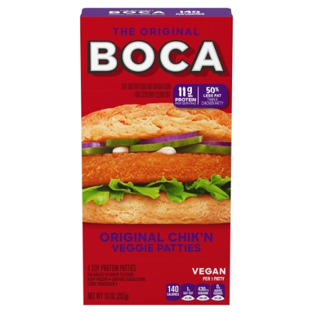 Boca Original Chicken Patty, 10 Ounce -- 12 Per Case