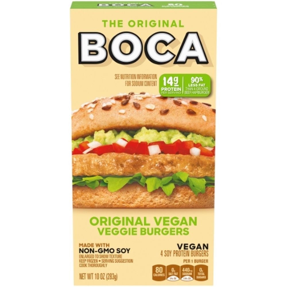 Boca Organic Original Vegan Veggie Burger, 10 Ounce -- 12 Per Case