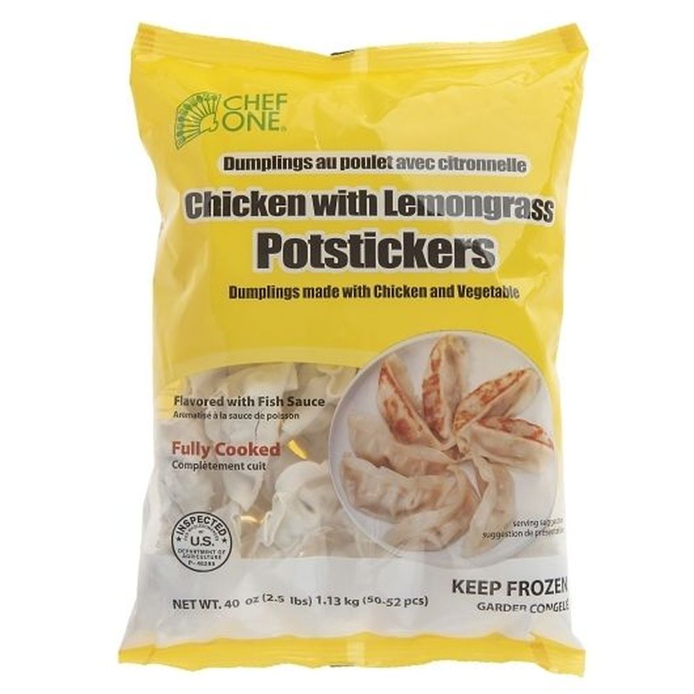 Chef One Chicken Lemongrass Potsticker, 2.5 Pound -- 3 Per Case