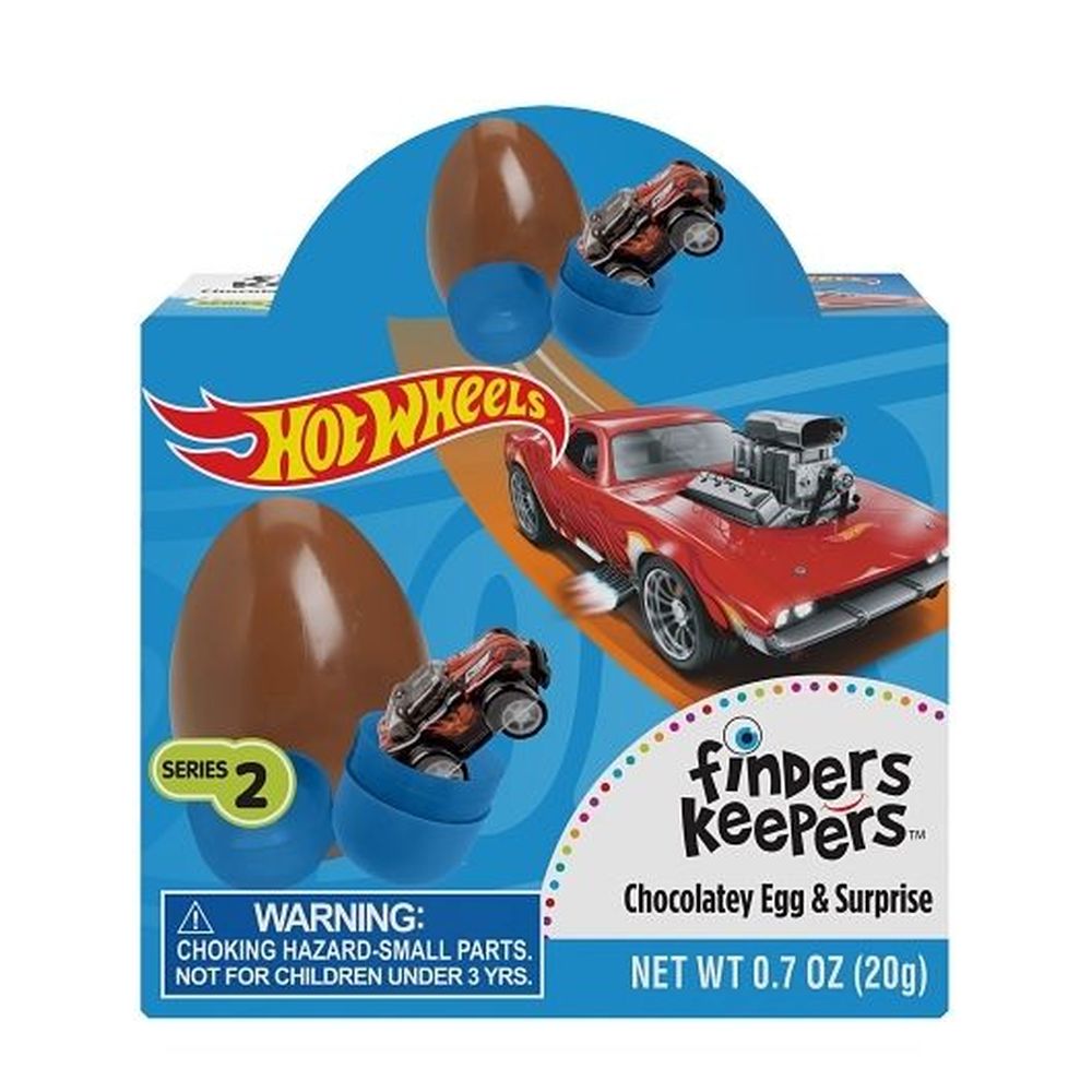 Finders Keepers Hot Wheels Milk Chocolate Candy, 0.7 Ounce -- 36 Per Case