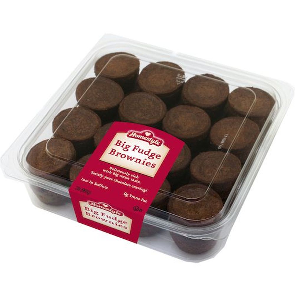 Two-bite Homestyle Big Fudge Brownies, 2 Pound -- 8 Per Case