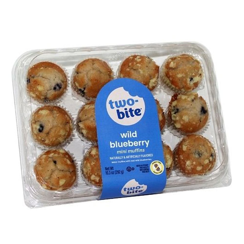 Two-Bite Blueberry Streusel Mini Muffin, 0.643 Pound -- 12 per case