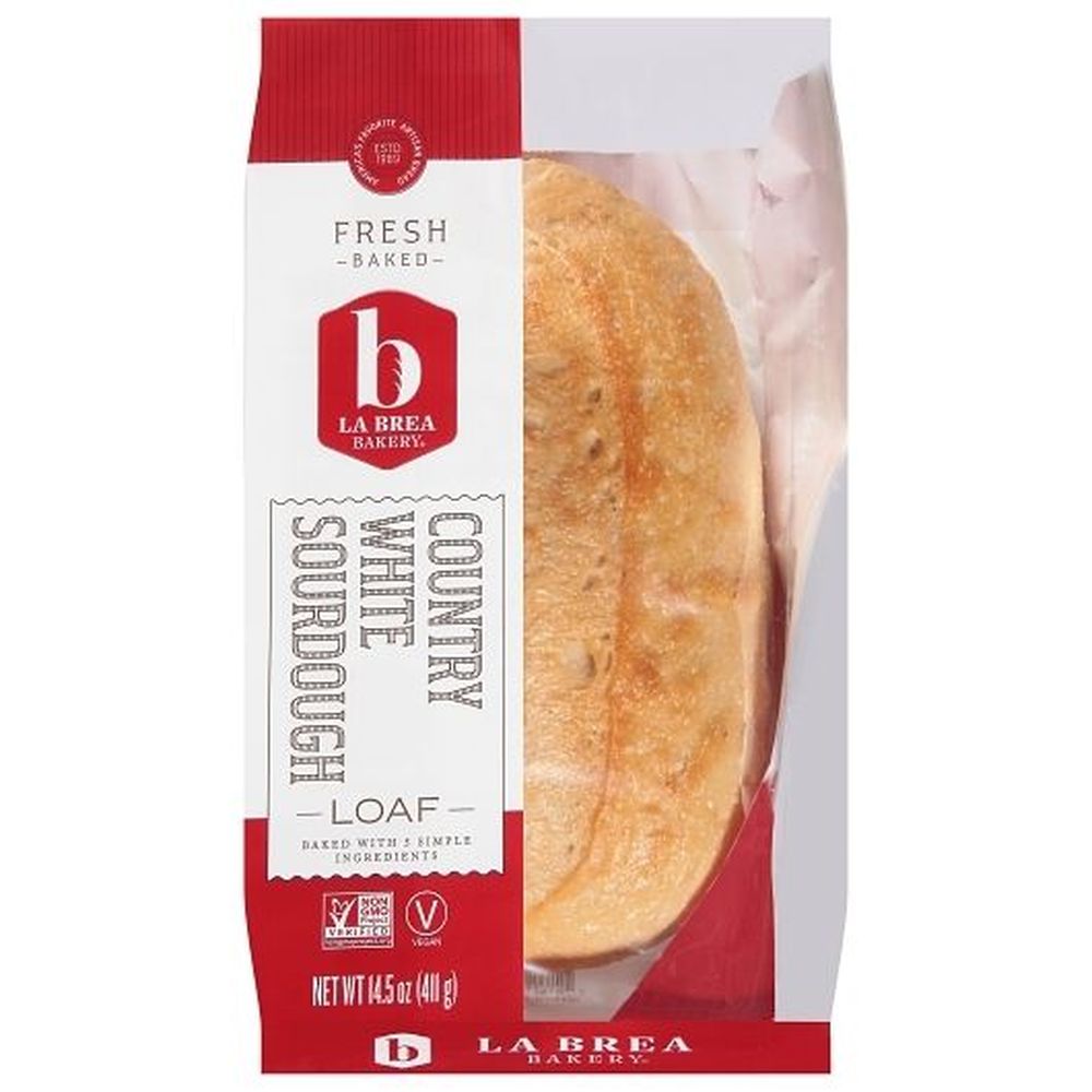 La Brea Bakery Country White Oval Sourdough Loaf, 16 Ounce -- 12 Per Case