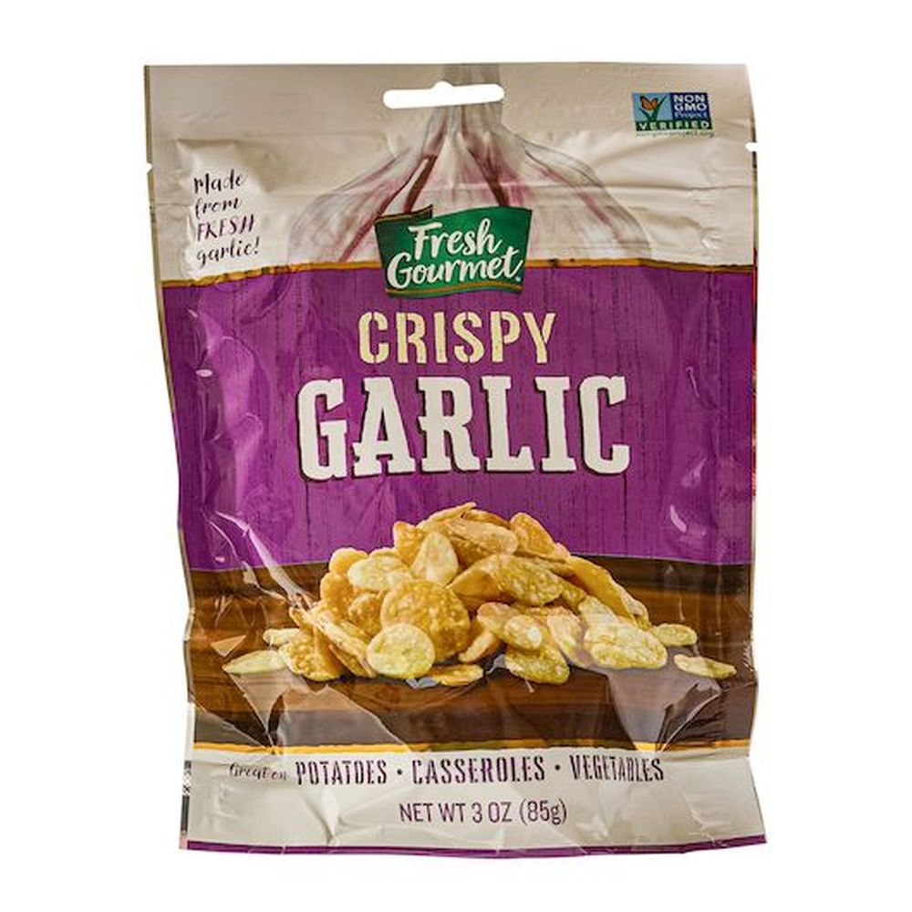 Fresh Gourmet Crispy Roasted Garlic Salad Topping, 3 Ounce -- 12 Per Case