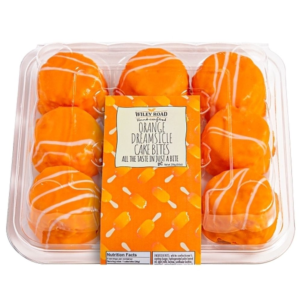 Wiley Road Foods Orange Dreamsicle Cake Bites, 9 Ounce -- 12 Per Case