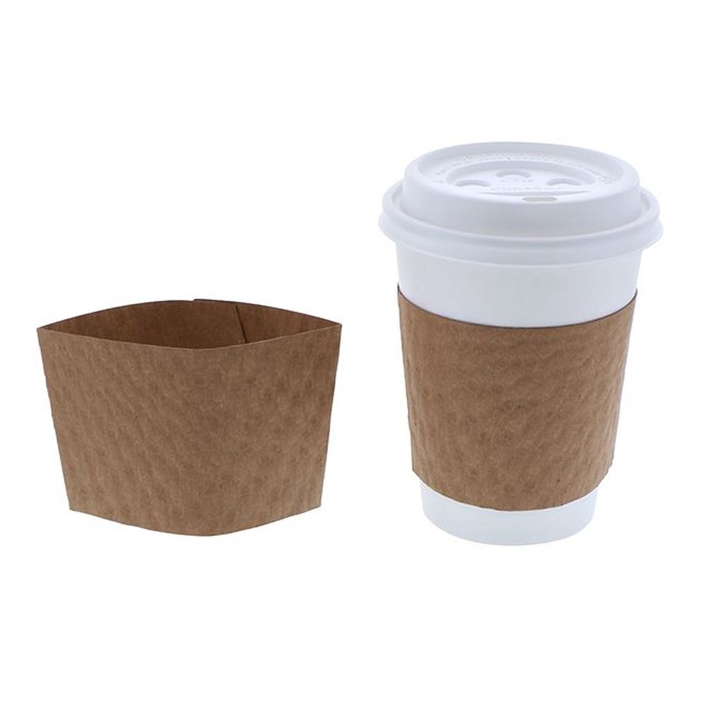 Pactiv Evergreen Kraft Paperboard Hot Cup Sleeve -- 1000 Per Case