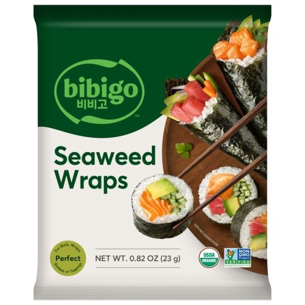 Bibigo Organic Seaweed Wraps, 0.82 Ounce -- 12 Per Case