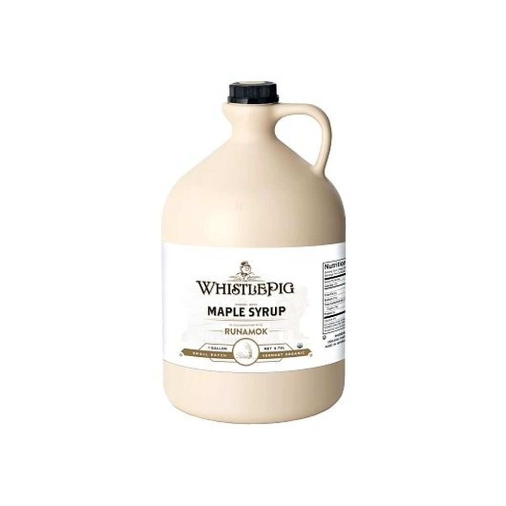 Runamok Maple Organic Whistlepig Rye Whiskey Barrel Aged Maple Syrup, 128 Fluid Ounce -- 4 Per Case
