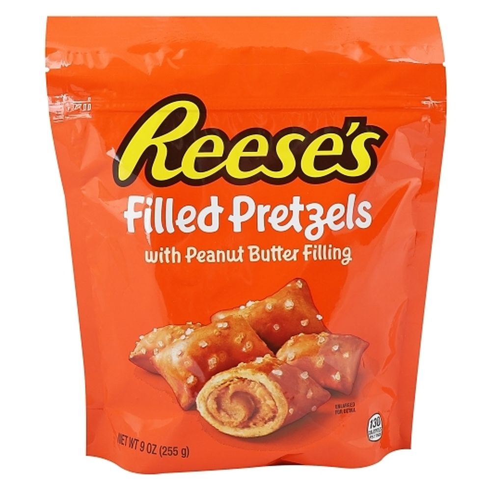 Reese's Filled Pretzels With Peanut Butter Filling, 9 Ounce -- 6 Per Case