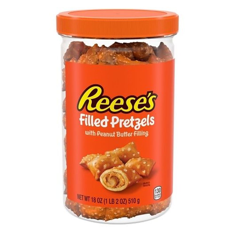 Reese's Filled Pretzels With Peanut Butter Filling, 18 Ounce -- 6 Per Case