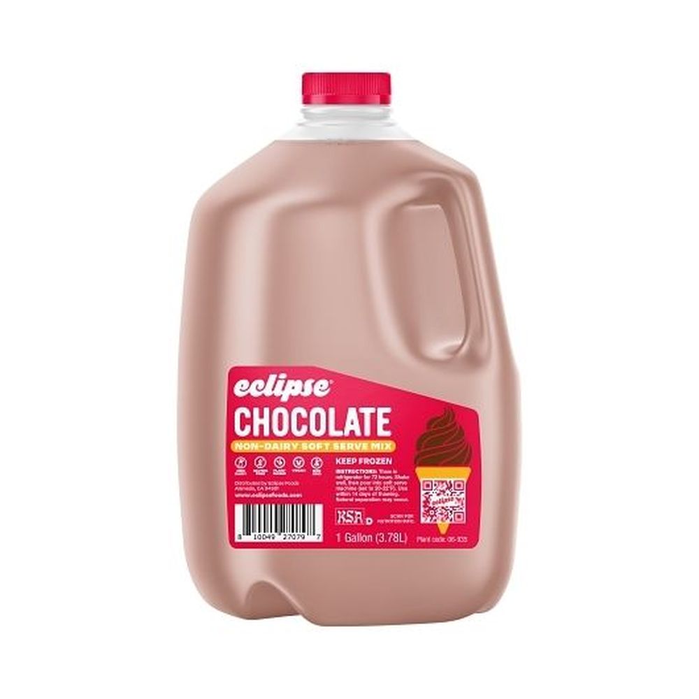 Eclipse Foods Chocolate Non-dairy Frozen Dessert Soft Serve Mix, 9 Pound -- 4 Per Case
