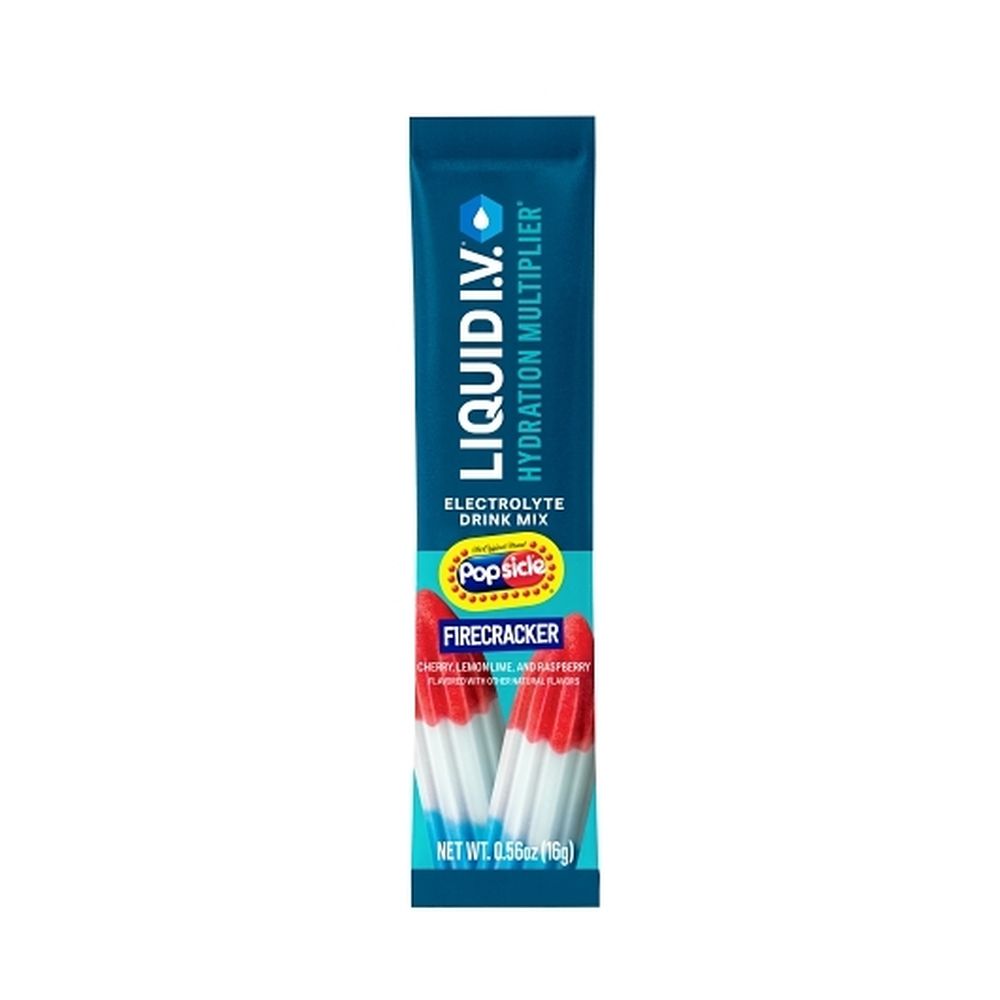 Liquid I.v. Popsicle Firecracker Hydration Multiplier Electrolyte Drink Mix, 0.56 Ounce -- 96 Per Case