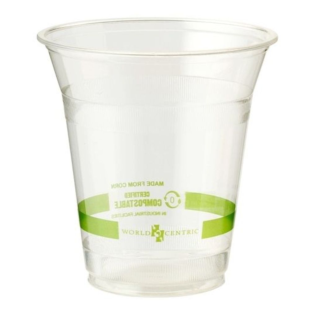 World Centric 12 Ounce Compostable Clear Cold Cup, 100 Count -- 8 Per Case