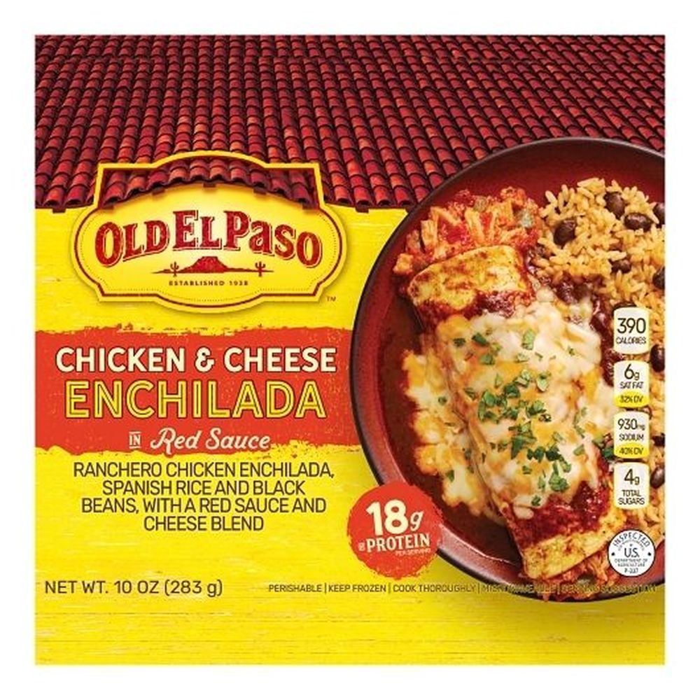 Old El Paso Chicken And Cheese Enchilada With Red Sauce, 10 Ounce -- 8 Per Case