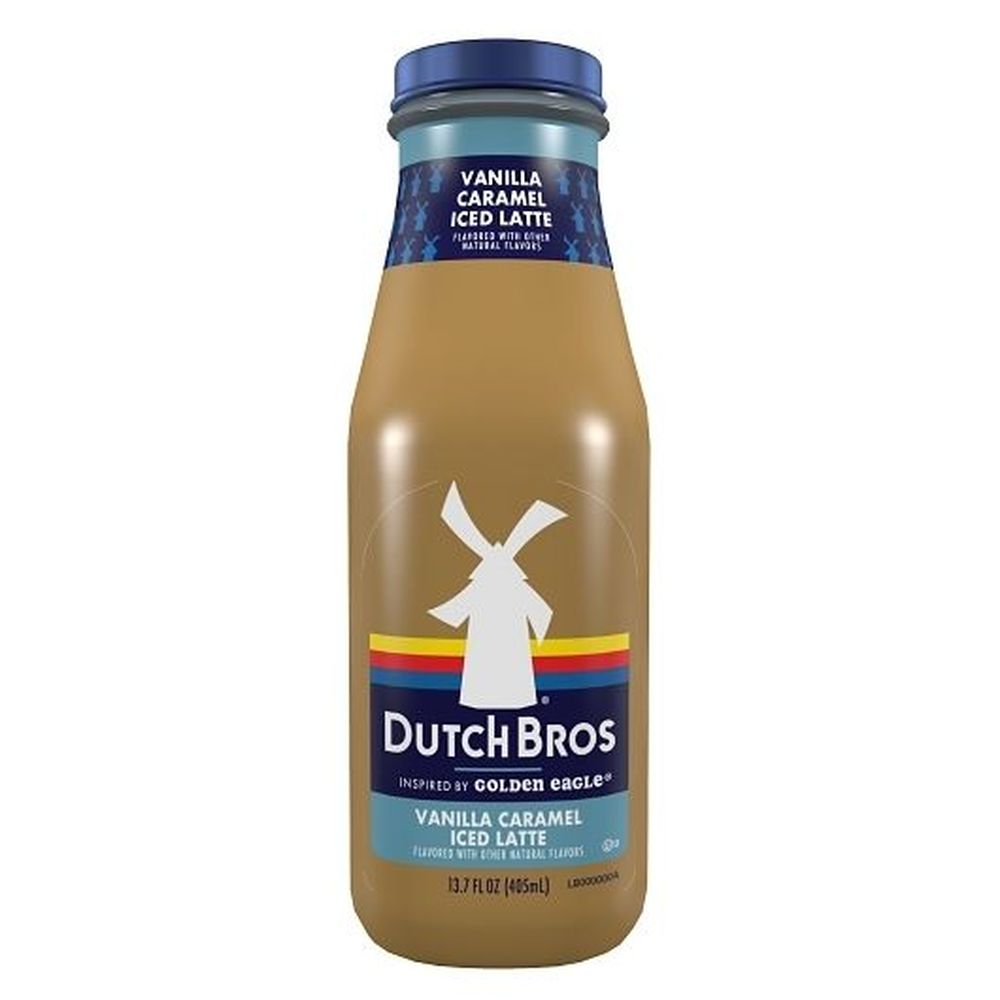 Dutch Brothers Vanilla Caramel Iced Latte, 13.7 Fluid Ounce -- 12 Per Case