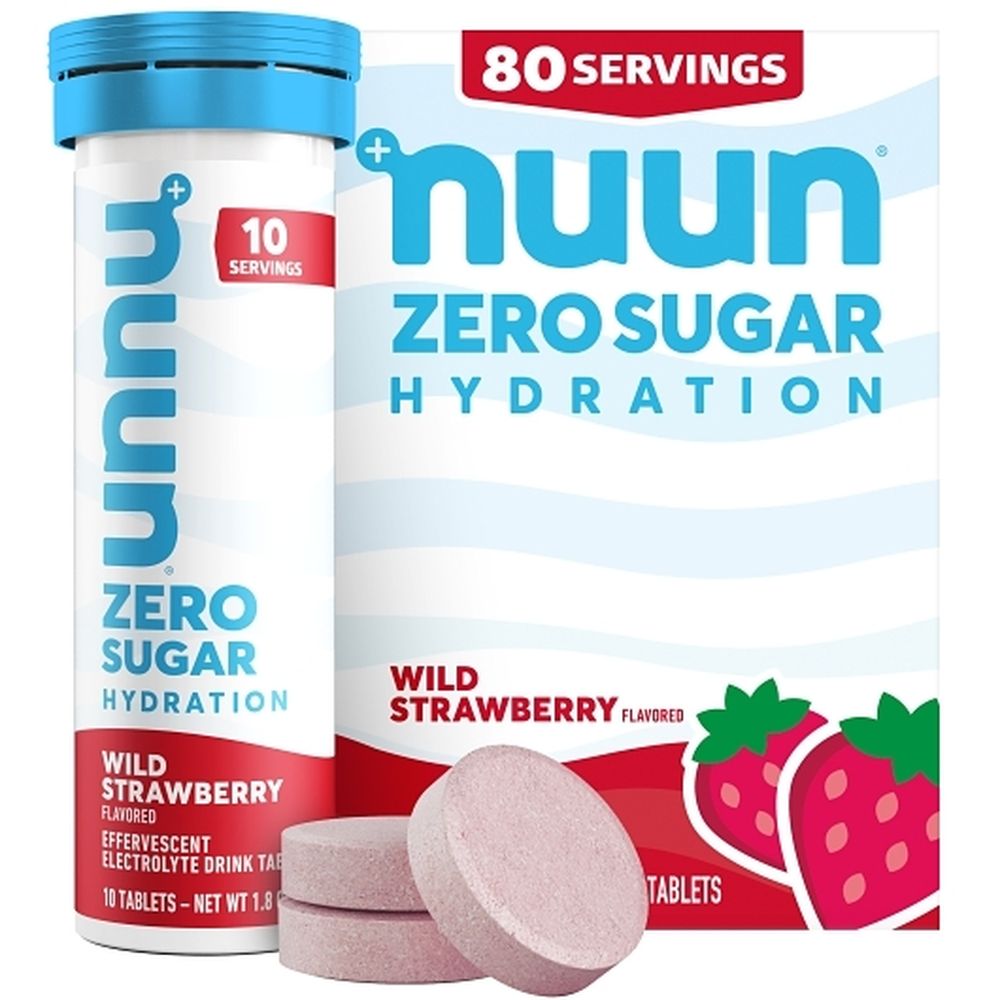 Nuun Daily Sport Hydration Wild Strawberry Flavored Drink Tablet, 1.94 Ounce -- 48 Per Case