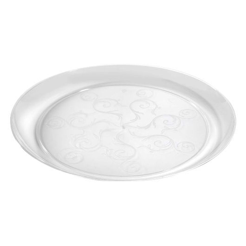 Fineline Settings Savvi Serve Polystyrene 10 Inch Clear Plate, 240 Count